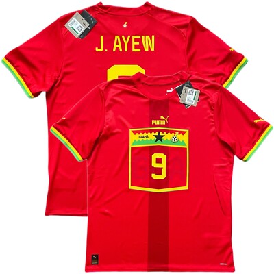2022/23 Ghana Away Jersey #9 Jordan Ayew Large Puma World