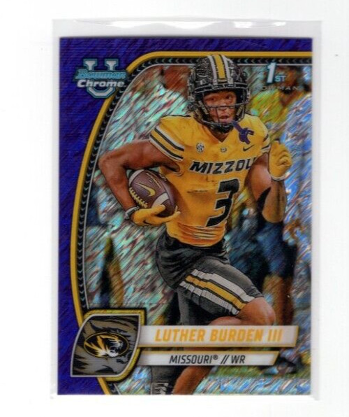 2024 Bowman University Chrome - Purple Shimmer Refractor #123 Luther Burden (RC)