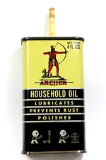 ARCHER OIL CAN HOUSEHOLD  ALL PURPOSE LUBRICATES PREVENTS RUST AND POLISHES