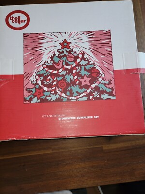 I) Set Vintage 1992 The Cellar O'Tannenbaum Winter Scenes Christmas 2 piece set 