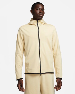 Nike Sportswear Tech Fleece Lightweight Hoodie Jacket Gold XL NEW $125