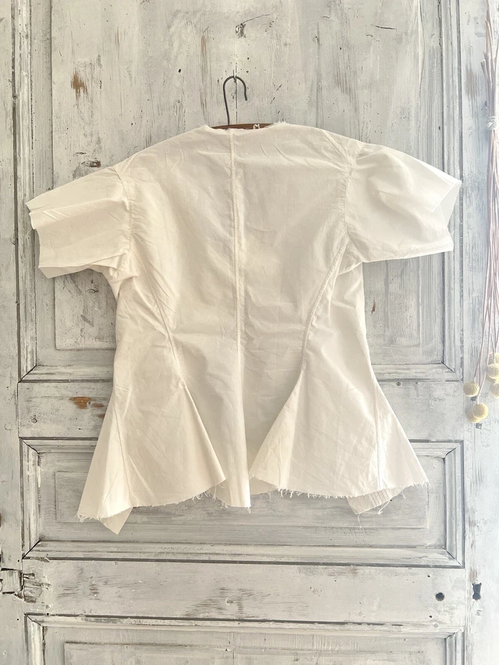 Victoriano Francés Mujer SIN TERMINAR CRUJIENTE Lino Algodón CARACO Pintucks c1900 Foto 3 de 4