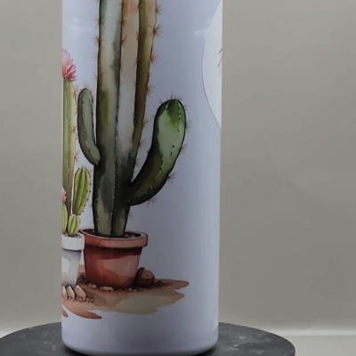 Watercolor Cactus Landscape 20 oz Tumbler Adorable #20002