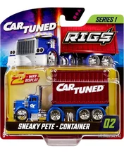Car Tuned Rigs Container Series 1 Sneaky Pete Diecast Truck #2 Red Fast Ship