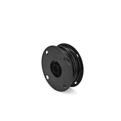 Gaine fil plat noire d.5 (25m) pour protéger les câbles contre les frottements