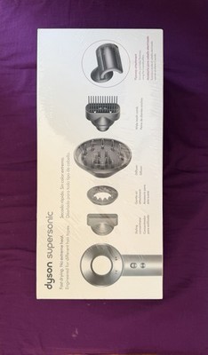 Dyson Supersonic HD07 Hair Dryer Silver 1600W with Attachments