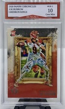 2020 Panini Chronicles Joe Burrow Rookie Gridiron Kings Card #GK-1 Graded 10!