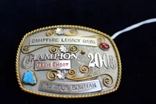 (Yellowhair Buckles) champion team shoot belt buckle 2003