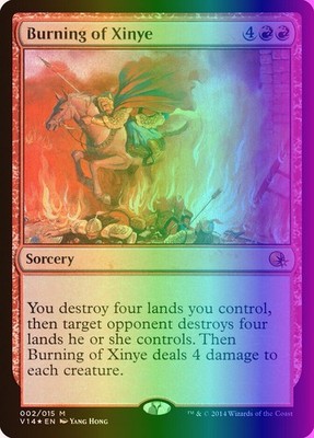 MTG Magic the Gathering Burning of Xinye (2/15) FTV Annihilation  NM FOIL