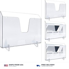 Acrimet Pocket File Organizer Horizontal, Letter Size, Clear Brochure and D...