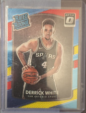 2017-18 Panini Donruss Optic Rated Rookie Derrick White #172 Red & Yellow Spurs