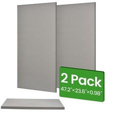 2 Sound Absorbing Acoustic Wall Panels in 48"x24"x1" - SET of 2