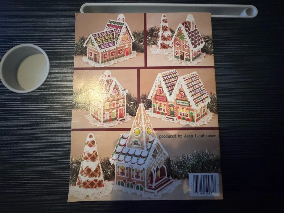 New Vintage Plastic Canvas Pattern Book for Gingerbread Village 03540950971 - Image 2 of 2