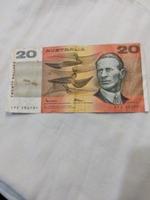 1985 $20 Johnston Fraser  Australian Banknote EPZ Prefix