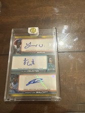 2024 Topps Pro Debut Triple Auto #25/25, Vargas, Celesten, Walcott