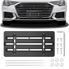 License Plate Holder Front No Drill with Screws Wrench Car Mount Bracket