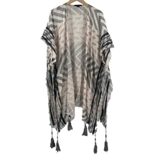 CEJON Wrap One Size Fits Most Kimono Textured Knit Made in India Cotton Blend