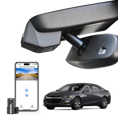 Mangoal Front 4K Rear &1080P Dash Cam für Chevy 9th Gen Malibu 2016-2025 GPS APP
