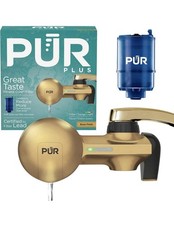 PUR Plus Faucet Mount Water Filtration System with Mineral Core Filter,...
