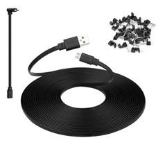 25 Ft Micro USB Extension Cable Compatible with Wyze Cam V4, Wyze Cam Pan V3, Yi