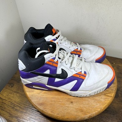 Nike Air Tech Challenge Hybrid White Purple Orange 315956-101 Mens 14 Retro 2007