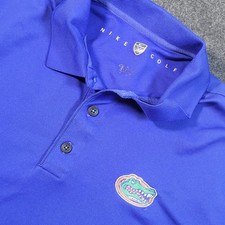 Florida Gators Nike Golf Dri-Fit Polo Shirt Mens XL Blue NCAA SEC Performance
