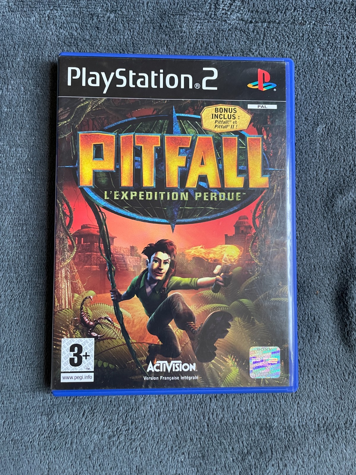 Pitfall L’Expedition Perdue sans notice sur Playstation 2 PS2 - FR cd TTBE