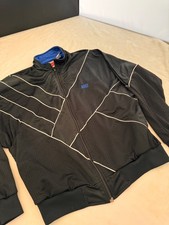 Vintage Nike Full Zip Mesh Panel Track Jacket Black Blue Men s Medium