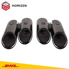 Doppel Auspuffendrohr Endrohre Auspuffblenden für Porsche Macan 2.0T 2019-2024