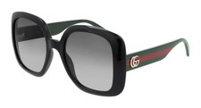 NEW GUCCI GG0713S 0016 BLACK GREY GRADIENT AUTHENTIC SUNGLASSES 55-21-140