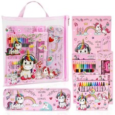 31pz Set di Cancelleria per Unicorno Cancelleria per Regalo Bambina Regalo di