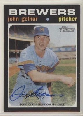 2020 Topps Heritage Real One Auto John Gelnar #ROA-JG Auto 2g8