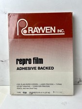 Rayven Repro Film Adhesive Backed Type 10 100 Sheets 8.5 x 11 Sealed Vintage 