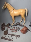 vintage Thunderbolt horse with accessories 60's Marx Johnny West with bonus