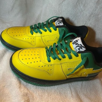 Limited Edition BAPE Bape Sta X Greedy Genius Low Jamaica Yellow
