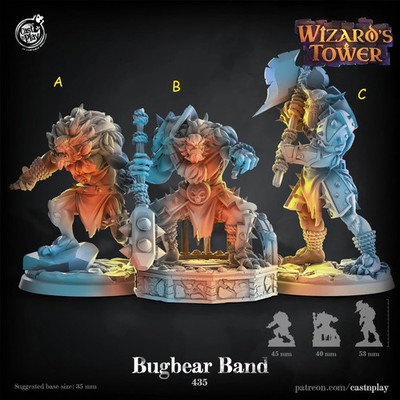 Bugbear miniatures - CastnPlay - DnD miniatures - Role Playing Game - Tabletop 