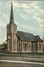 Webster, South Dakota SD Methodist Church Antique Postcard 1c stamp Vintage