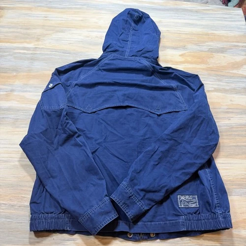 Polo Ralph Lauren Mens XL Blue Big Pony Full Zip Hooded Windbreaker Jacket image 6
