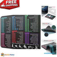 Durable Waterproof Mouse Pad - 30 Larger, Non-Slip Base for Gaming Office Use