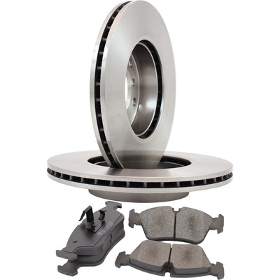 ATE Set Bremsscheiben vorne belüftet + Bremsbeläge für VW Golf I Scirocco Audi