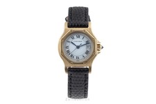 Cartier Santos Ronde or 18 ct automatique montre pour femmes 2969