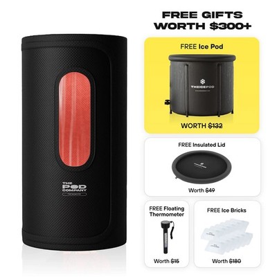 The Pod Company Sauna Pod 2.0 - Electric/Dry Sauna + FREE Gift