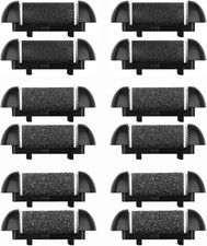 12 Pack Different Coarse Replacement Roller Heads 1 Count Pack of 1 , Black