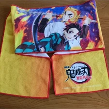 Tanjiro & Rengoku Demon Slayer: Kimetsu No Yaiba Mugen Train Movie Muffler Towel