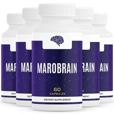 (5 Pack) Marobrain Capsules - Premium Maro Brain Memory Support Supplement