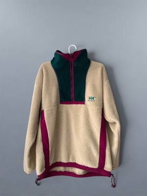 Vintage 90's Helly Hansen Fleece Sherpa Zip Jacket