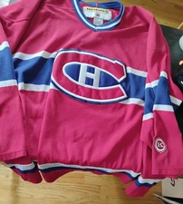 Vintage Montreal Canadiens Koho NHL Hockey Jersey Red Men's XL Air Knit #1