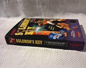 Solomon's Key Complete Nintendo Nes Game CIB Poster Very Good Condition 