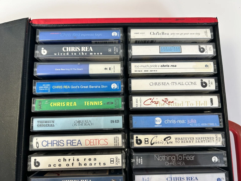 Chris Rea x32 Cassette Tape Bundle + Carry Case - Изображение 3 из 4
