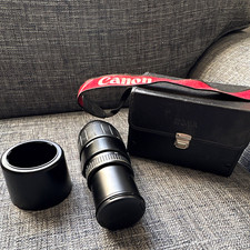 Sigma APO Macro 70-300mm f/4-5.6 Zoom Lens Auto/Manual Canon EF Case Hood